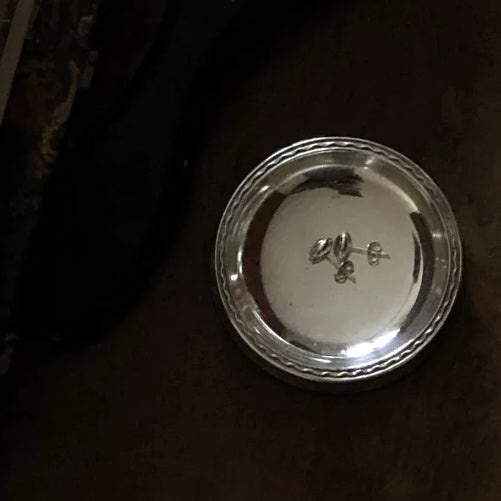 GAB silver coaster