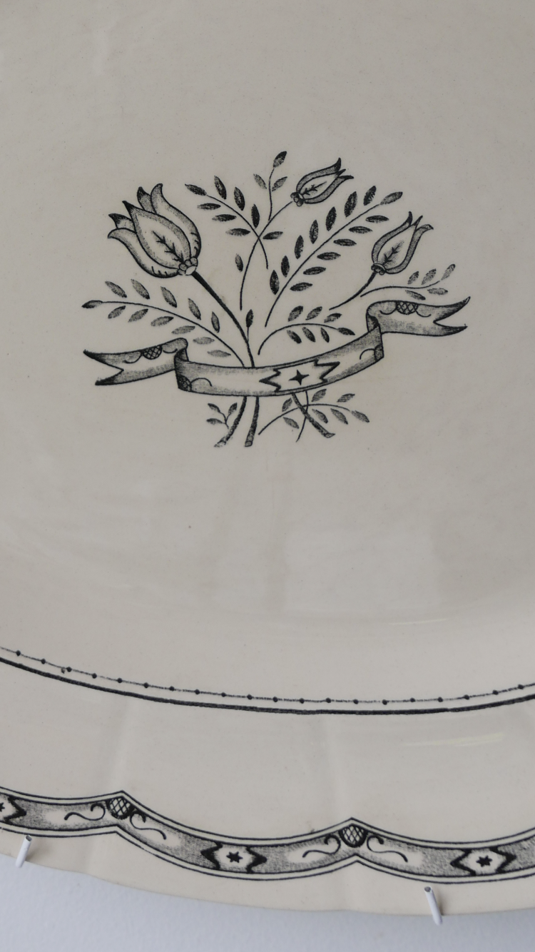 Set of large Gustavsberg serving platters, pair, 1930’s