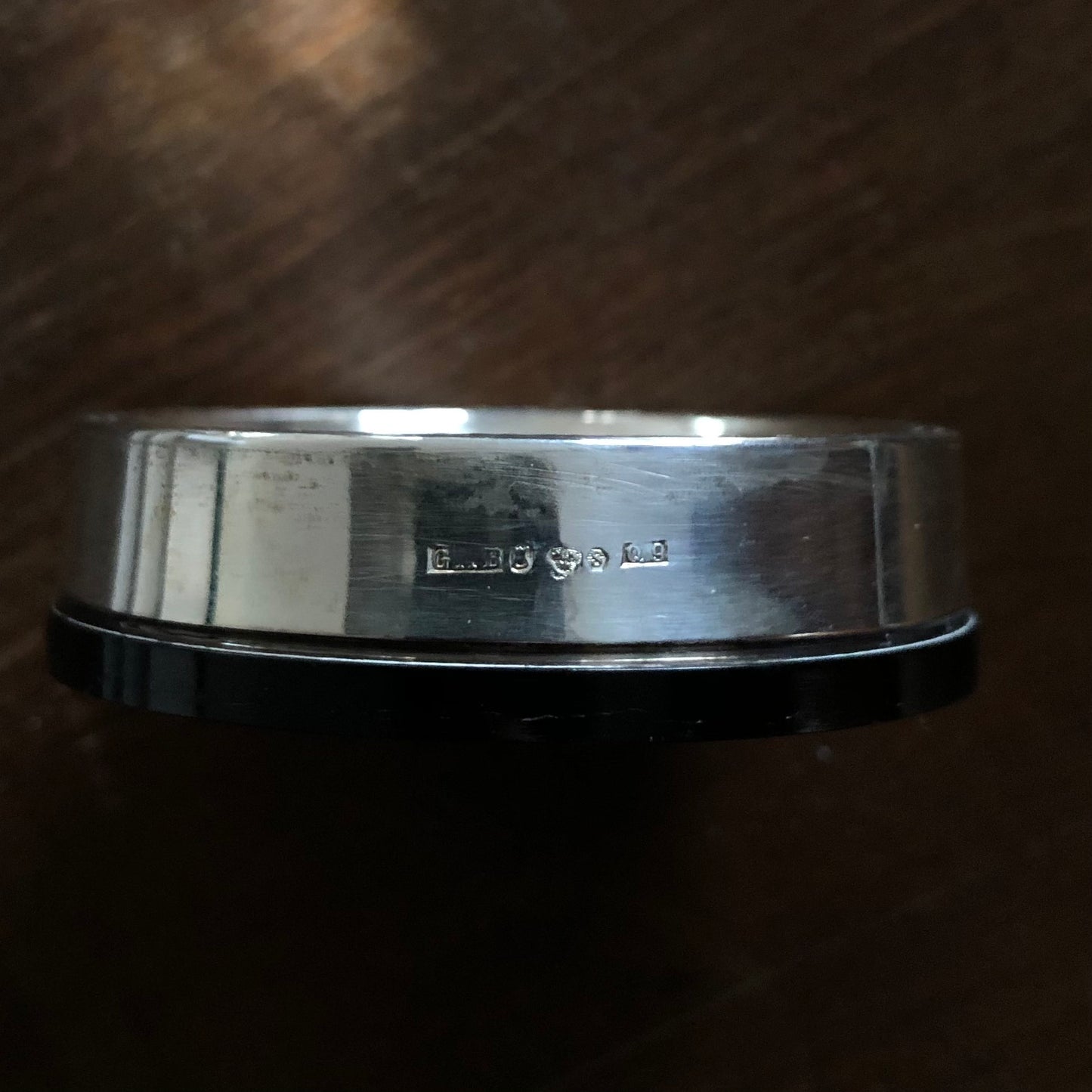 GAB silver coaster