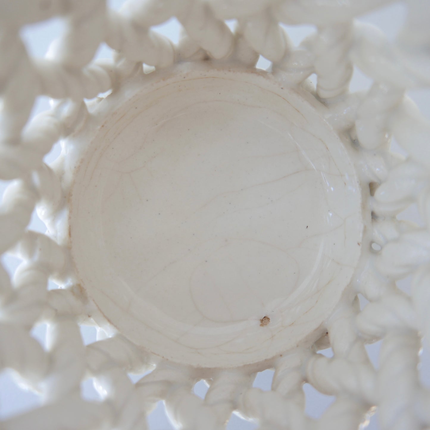 Vintage porcelain woven pot
