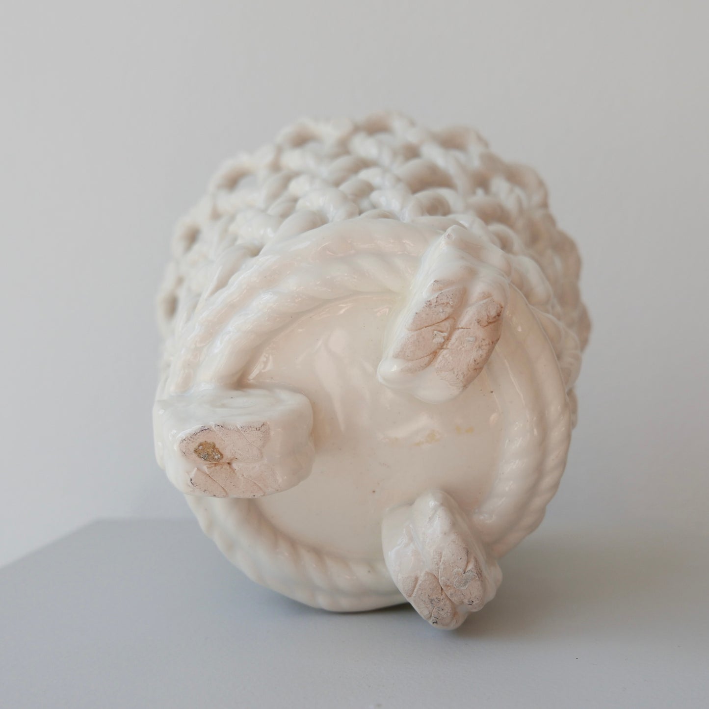 Vintage porcelain woven pot