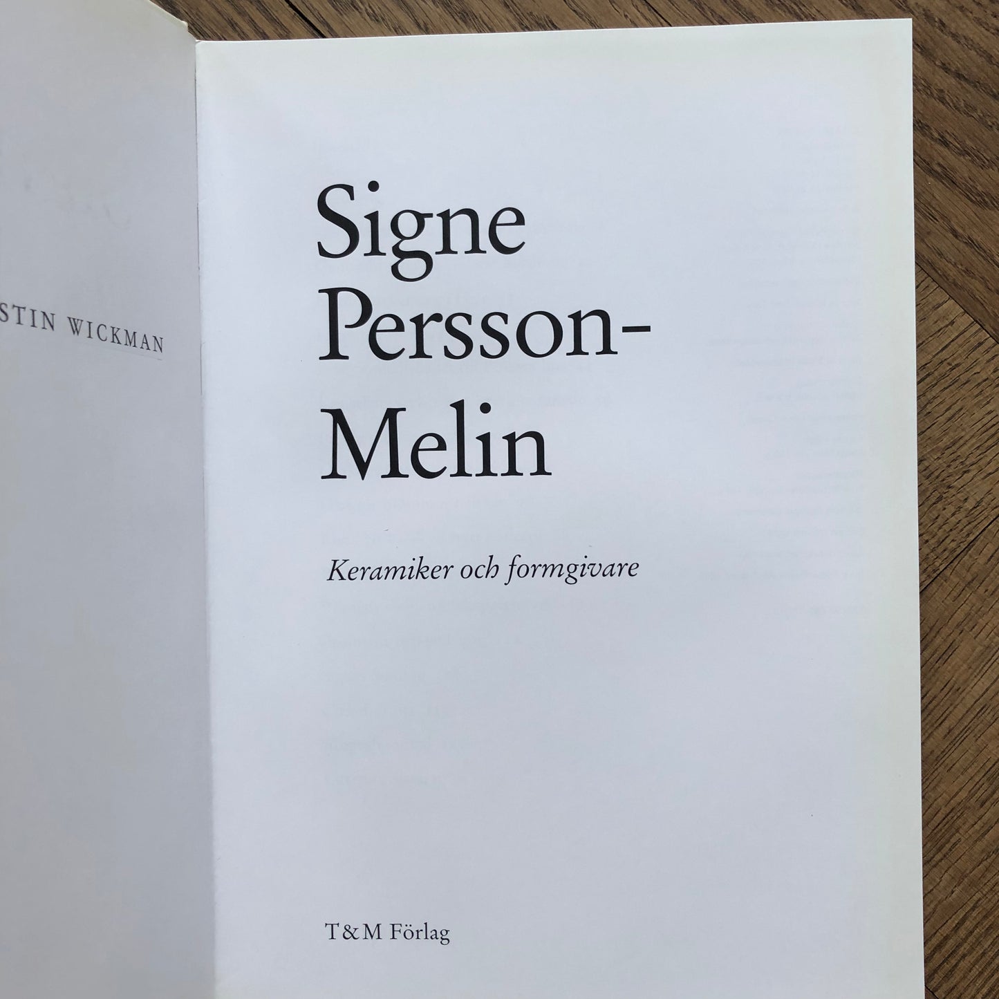 Signe Persson-Melin book