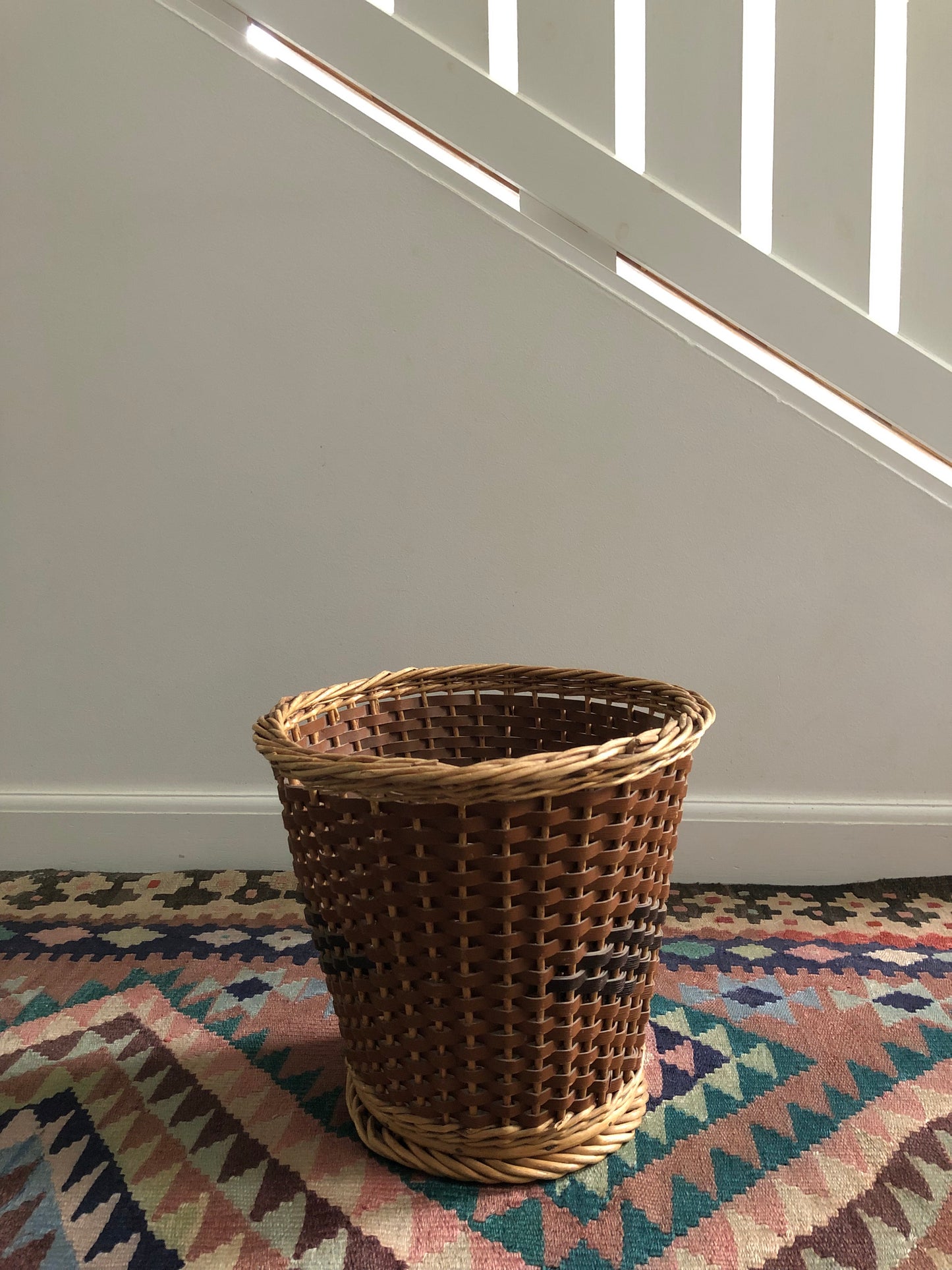 Woven paper basket