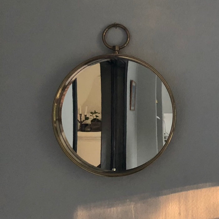 Brass mirror