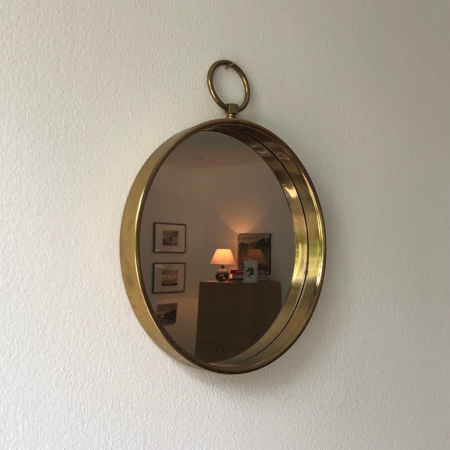 Brass mirror