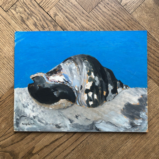 Oil on board, "Snäckan"