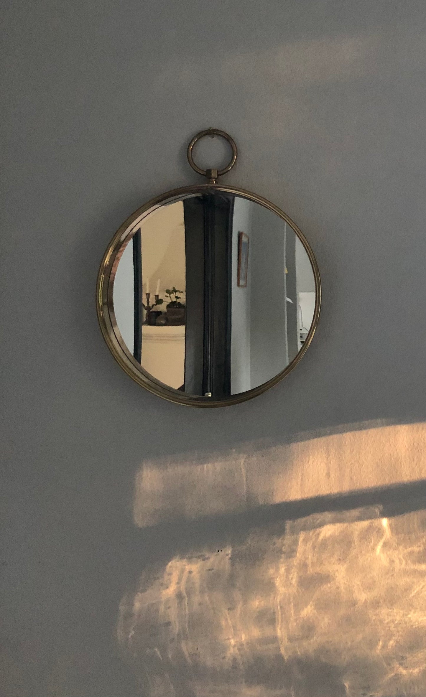 Brass mirror