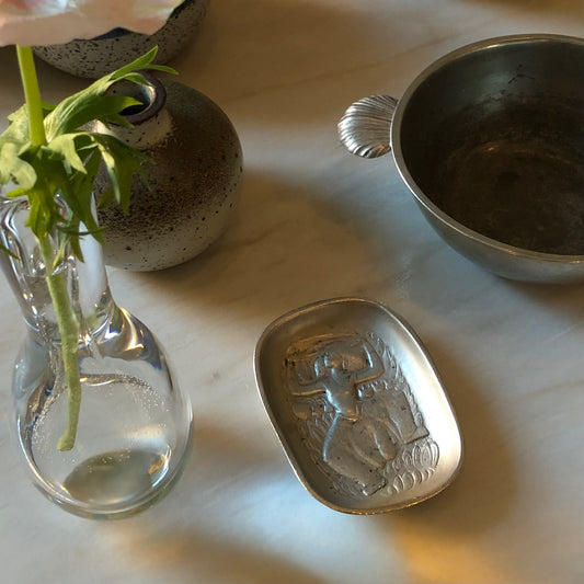 GAB pewter dish, 1950