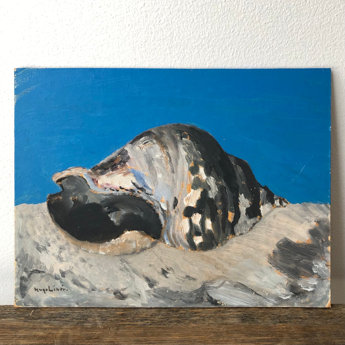 Oil on board, "Snäckan"