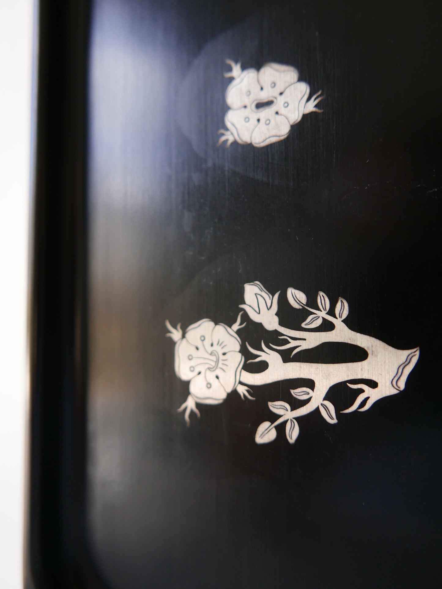 Perstorp isolite tray with silver inlays