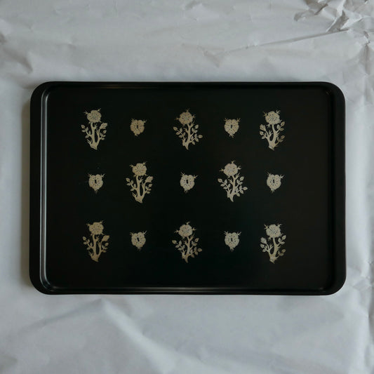 Perstorp isolite tray with silver inlays