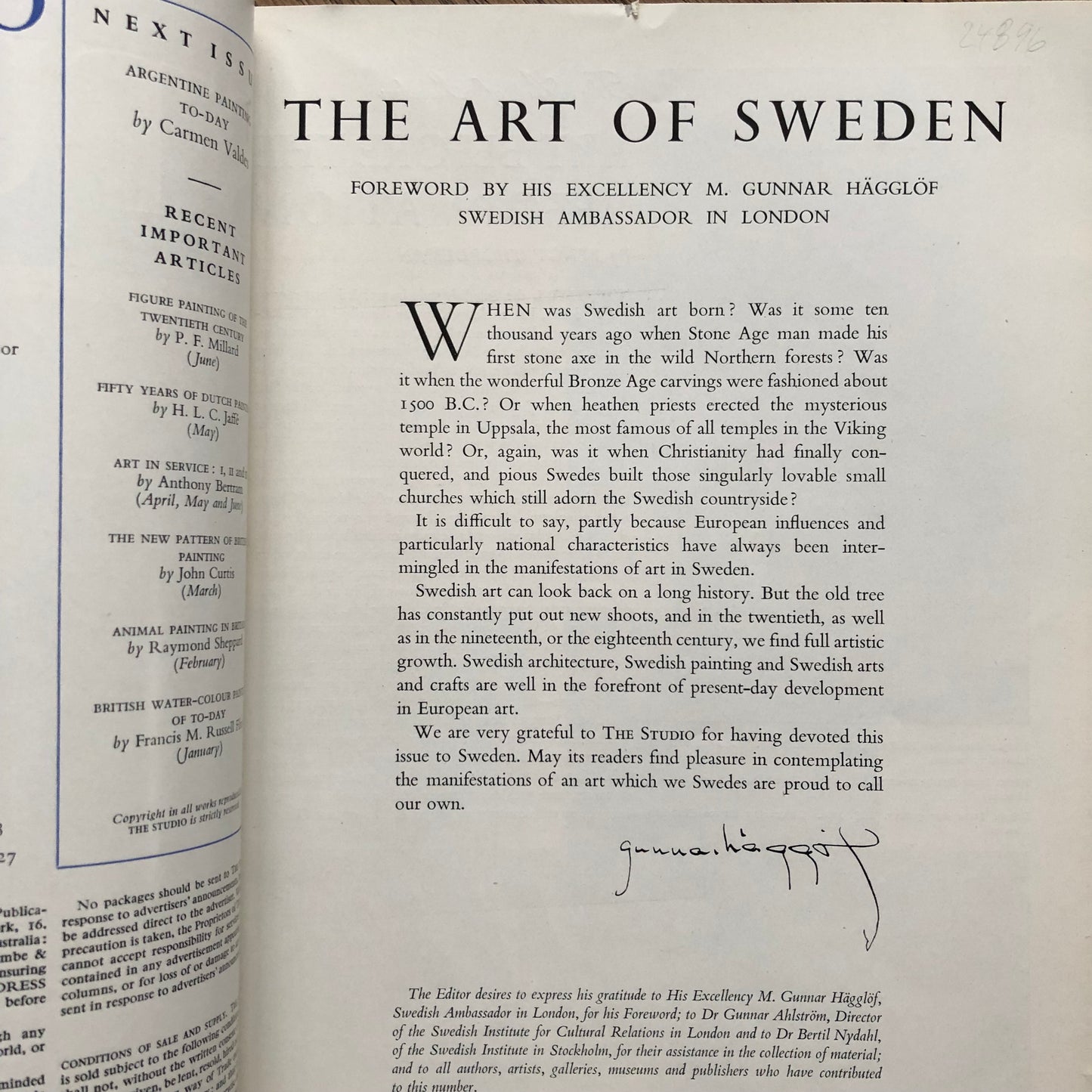 The Studio - Swedish issue