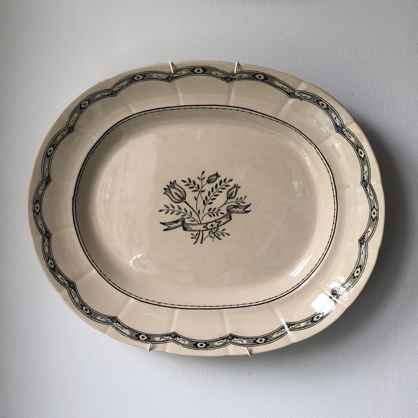 Set of large Gustavsberg serving platters, pair, 1930’s