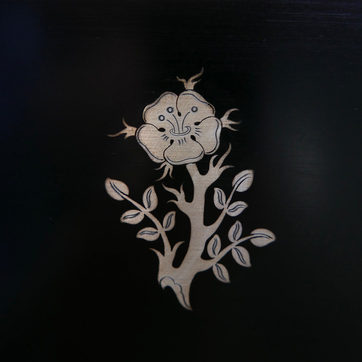 Perstorp isolite tray with silver inlays