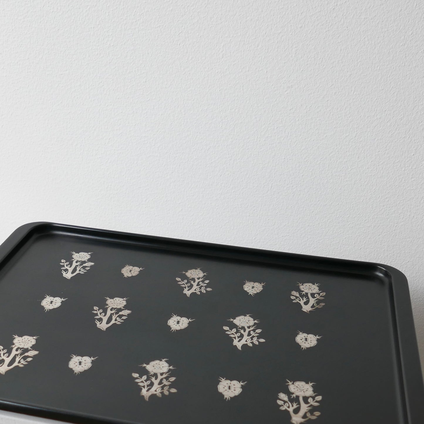 Perstorp isolite tray with silver inlays