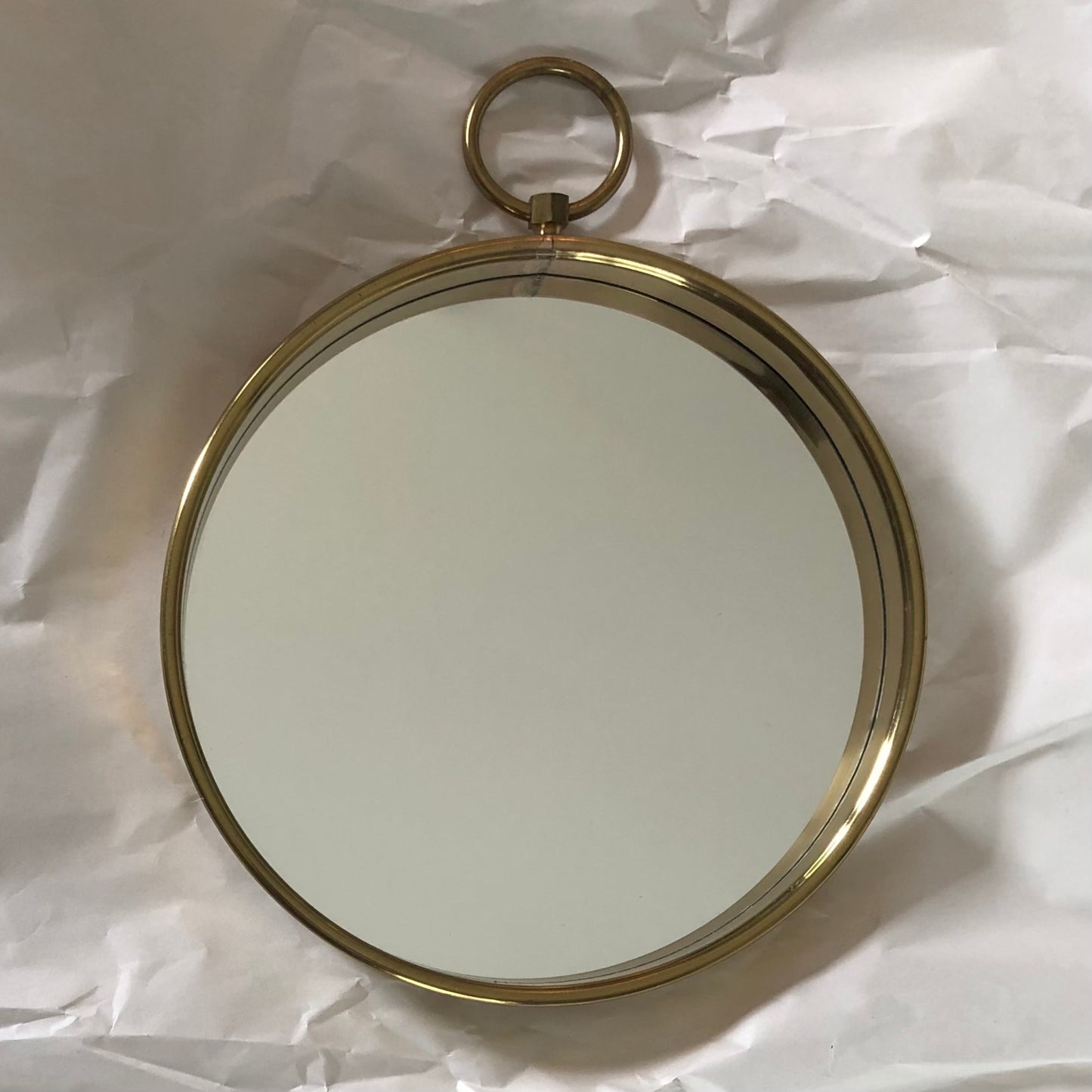 Brass mirror