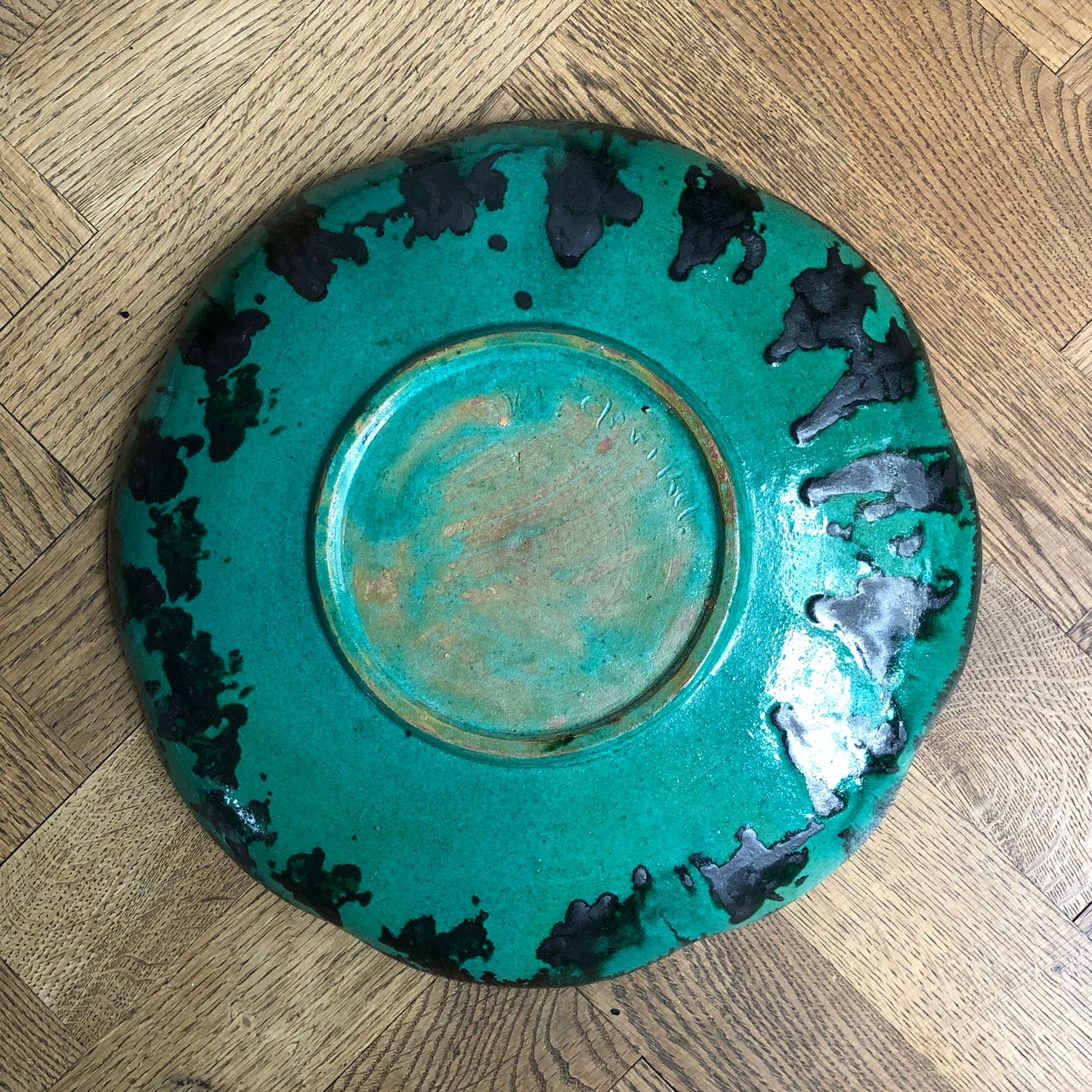 Large Arvika keramik plate
