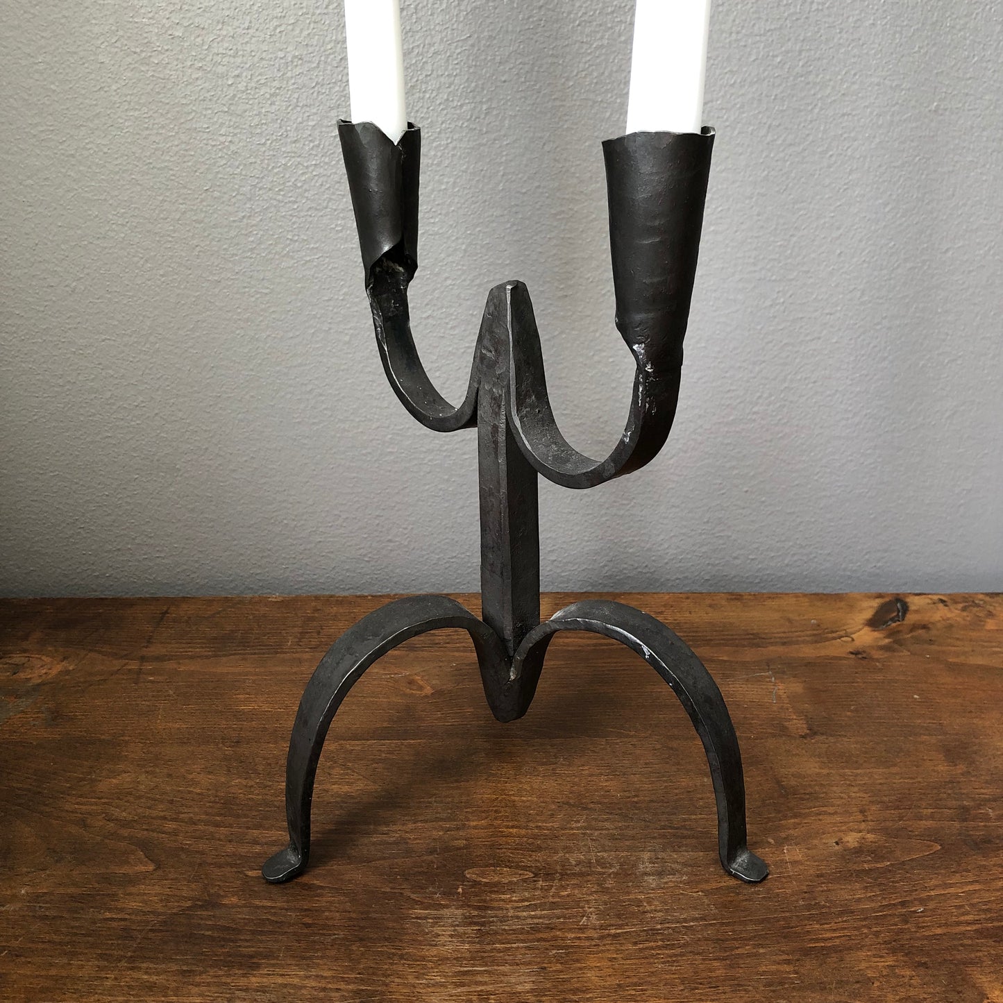 Wrought iron candle holder