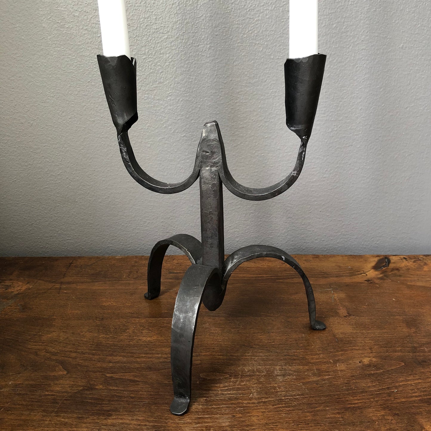 Wrought iron candle holder